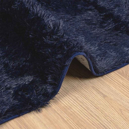 Hoogpolig vloerkleed NAVARRA 130x200 cm polyester marineblauw