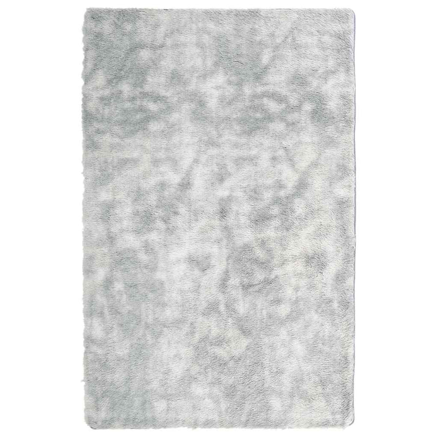 Hoogpolig vloerkleed NAVARRA 130x200 cm polyester zilvergrijs