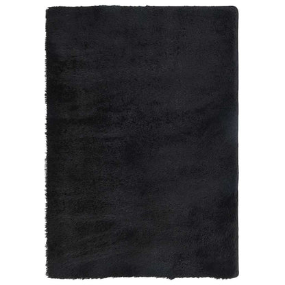 Hoogpolig vloerkleed NAVARRA 160x230 cm polyester zwart