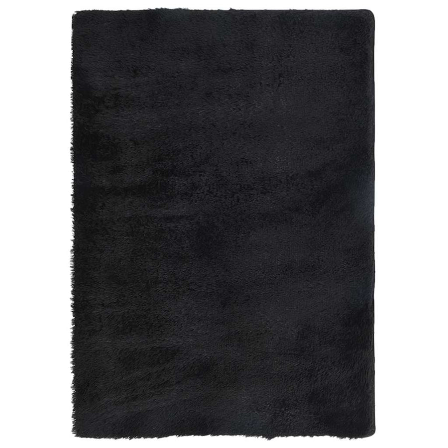 Hoogpolig vloerkleed NAVARRA 160x230 cm polyester zwart