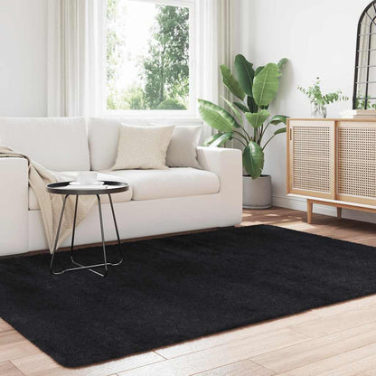 Hoogpolig vloerkleed NAVARRA 160x230 cm polyester zwart