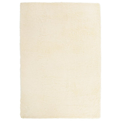 Hoogpolig vloerkleed NAVARRA 160x230 cm polyester crèmekleurig