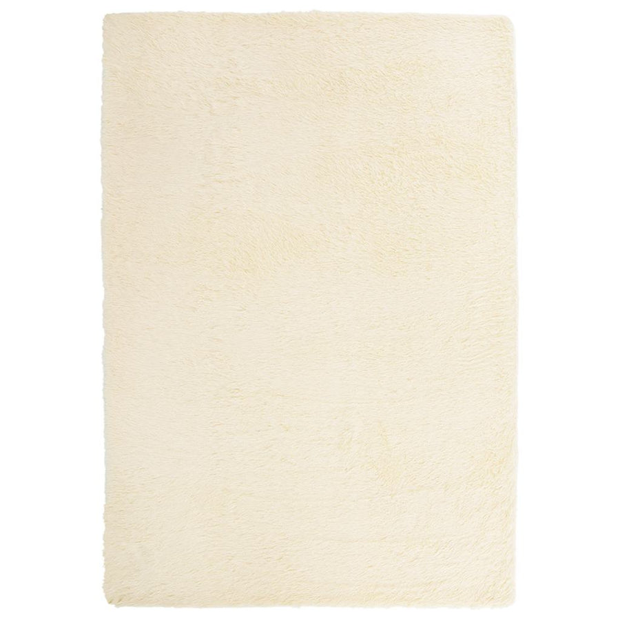 Hoogpolig vloerkleed NAVARRA 160x230 cm polyester crèmekleurig
