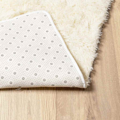Hoogpolig vloerkleed NAVARRA 160x230 cm polyester crèmekleurig