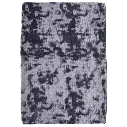 Hoogpolig vloerkleed NAVARRA 160x230 cm polyester donkergrijs