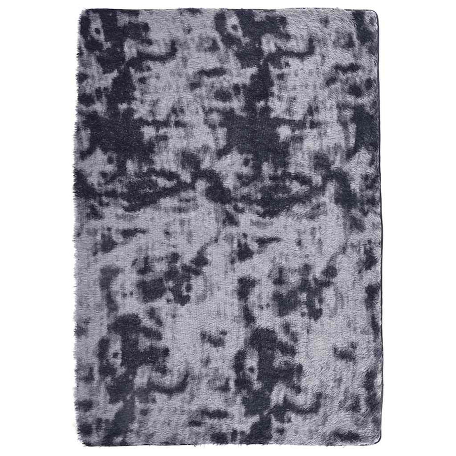 Hoogpolig vloerkleed NAVARRA 160x230 cm polyester donkergrijs