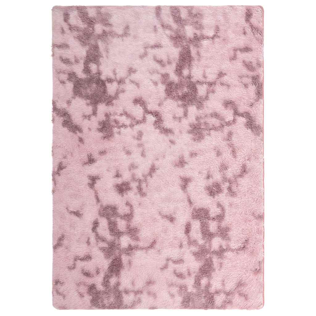 Hoogpolig vloerkleed NAVARRA 160x230 cm polyester stoffig roze