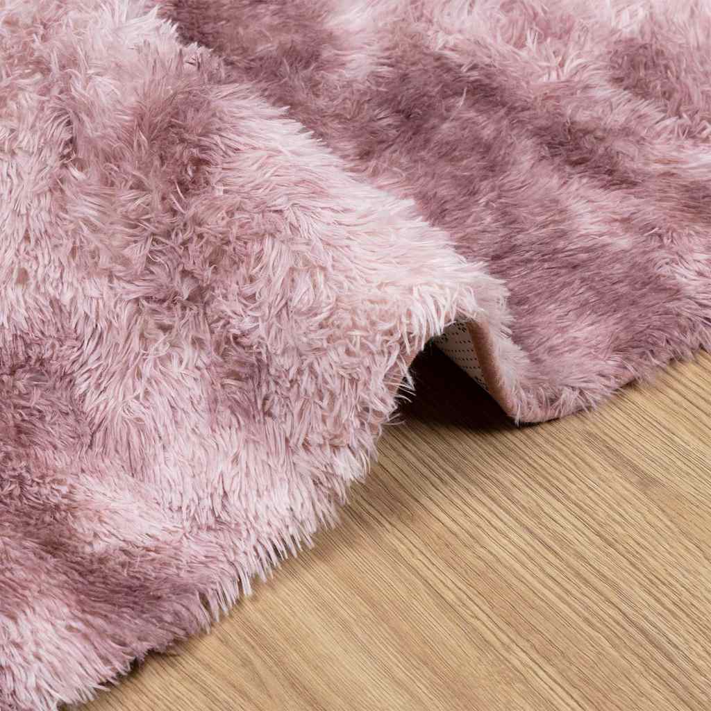 Hoogpolig vloerkleed NAVARRA 160x230 cm polyester stoffig roze