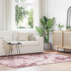 Hoogpolig vloerkleed 160x230 cm polyester stoffig roze