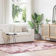Hoogpolig vloerkleed 160x230 cm polyester stoffig roze