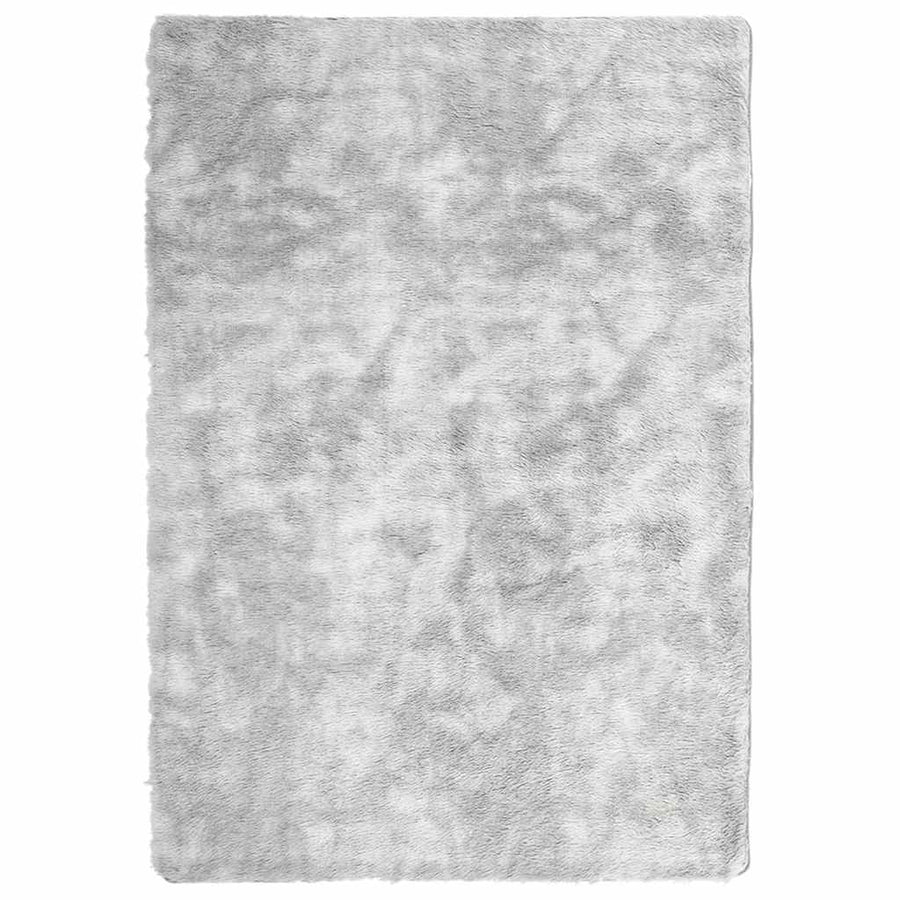 Hoogpolig vloerkleed NAVARRA 160x230 cm polyester lichtgrijs