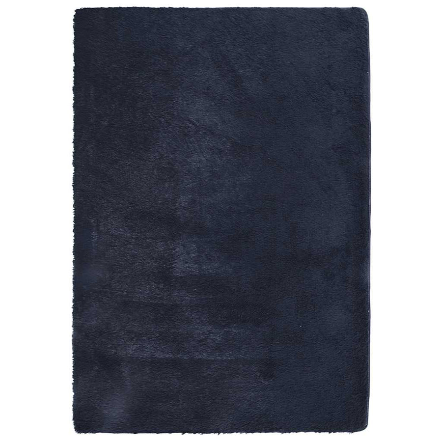 Hoogpolig vloerkleed NAVARRA 160x230 cm polyester marineblauw