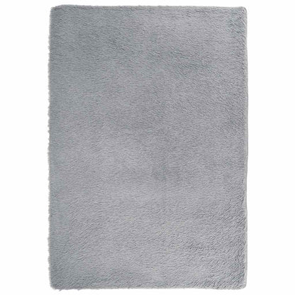 Hoogpolig vloerkleed NAVARRA 160x230 cm polyester zilvergrijs