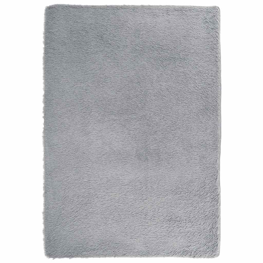 Hoogpolig vloerkleed NAVARRA 160x230 cm polyester zilvergrijs