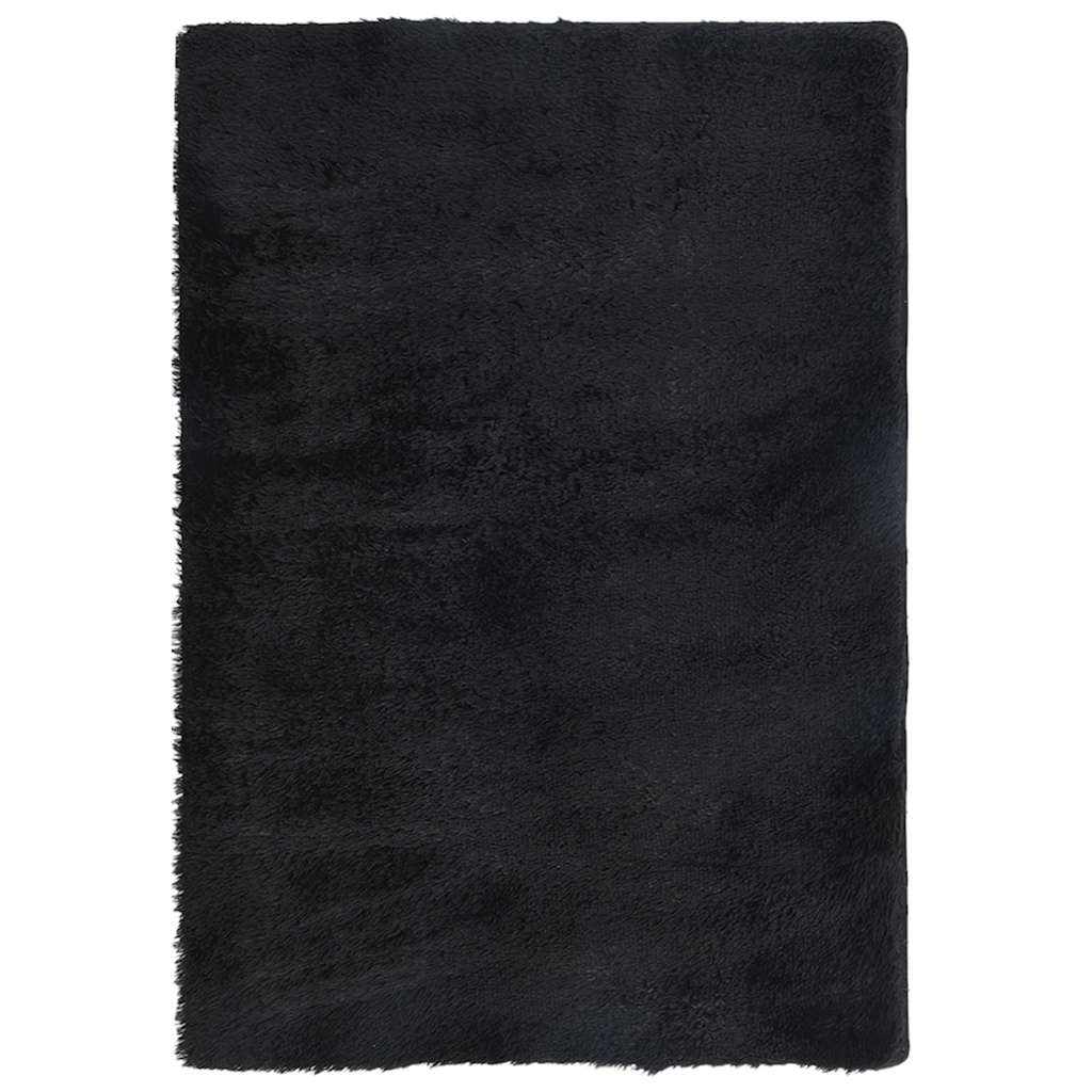 Hoogpolig vloerkleed NAVARRA 200x290 cm polyester zwart