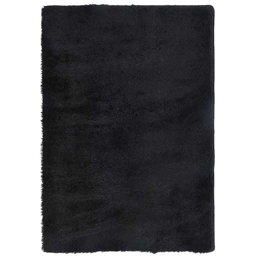 Hoogpolig vloerkleed NAVARRA 200x290 cm polyester zwart