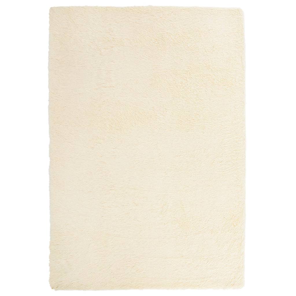 Hoogpolig vloerkleed NAVARRA 200x290 cm polyester crèmekleurig