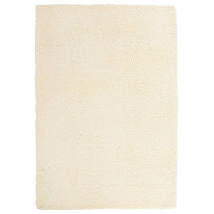 Hoogpolig vloerkleed NAVARRA 200x290 cm polyester crèmekleurig