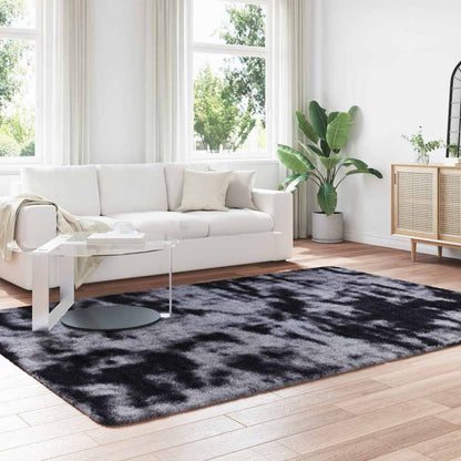 Hoogpolig vloerkleed NAVARRA 200x290 cm polyester donkergrijs