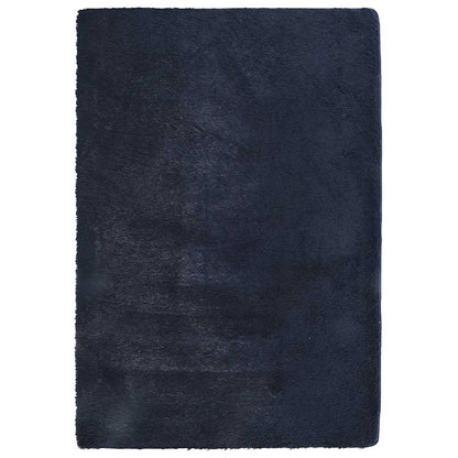 Hoogpolig vloerkleed NAVARRA 200x290 cm polyester marineblauw