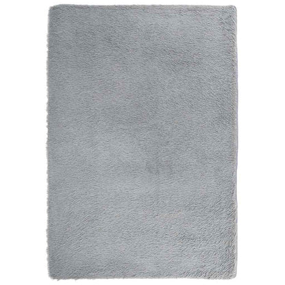 Hoogpolig vloerkleed NAVARRA 200x290 cm polyester zilvergrijs