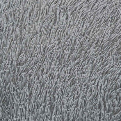 Hoogpolig vloerkleed NAVARRA 200x290 cm polyester zilvergrijs