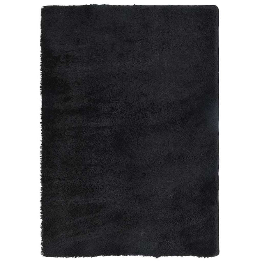 Hoogpolig vloerkleed NAVARRA 240x340 cm polyester zwart