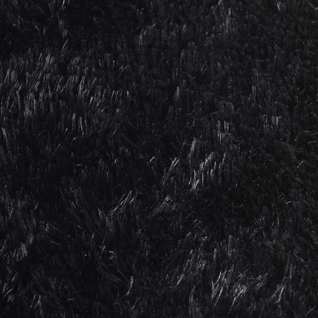 Hoogpolig vloerkleed NAVARRA 240x340 cm polyester zwart