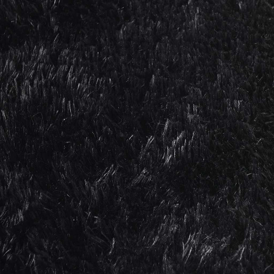 Hoogpolig vloerkleed NAVARRA 240x340 cm polyester zwart