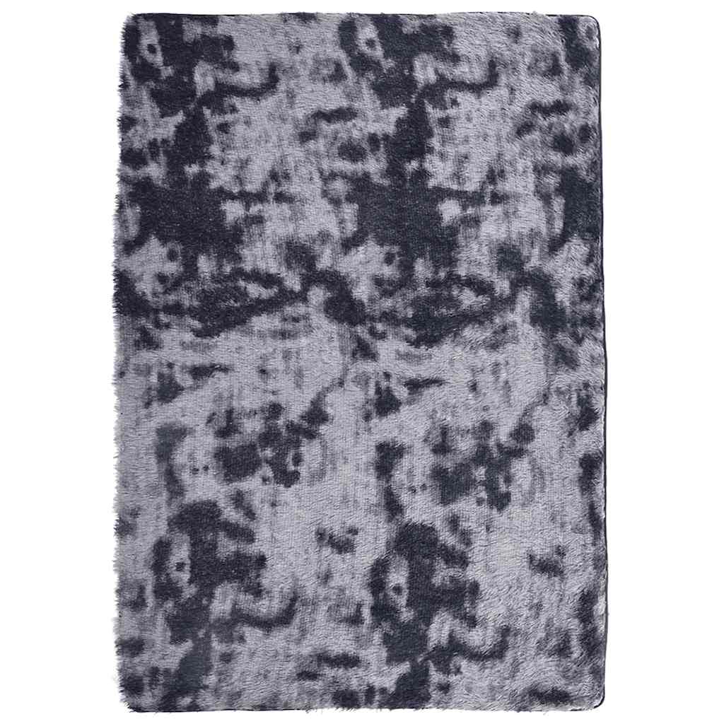 Hoogpolig vloerkleed NAVARRA 240x340 cm polyester donkergrijs
