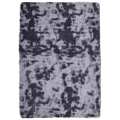 Hoogpolig vloerkleed NAVARRA 240x340 cm polyester donkergrijs