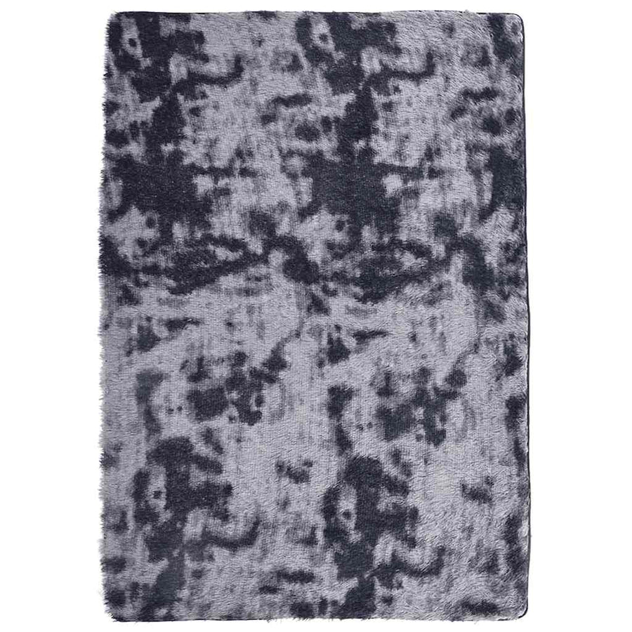 Hoogpolig vloerkleed NAVARRA 240x340 cm polyester donkergrijs