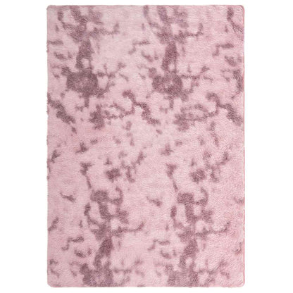 Hoogpolig vloerkleed NAVARRA 240x340 cm polyester stoffig roze