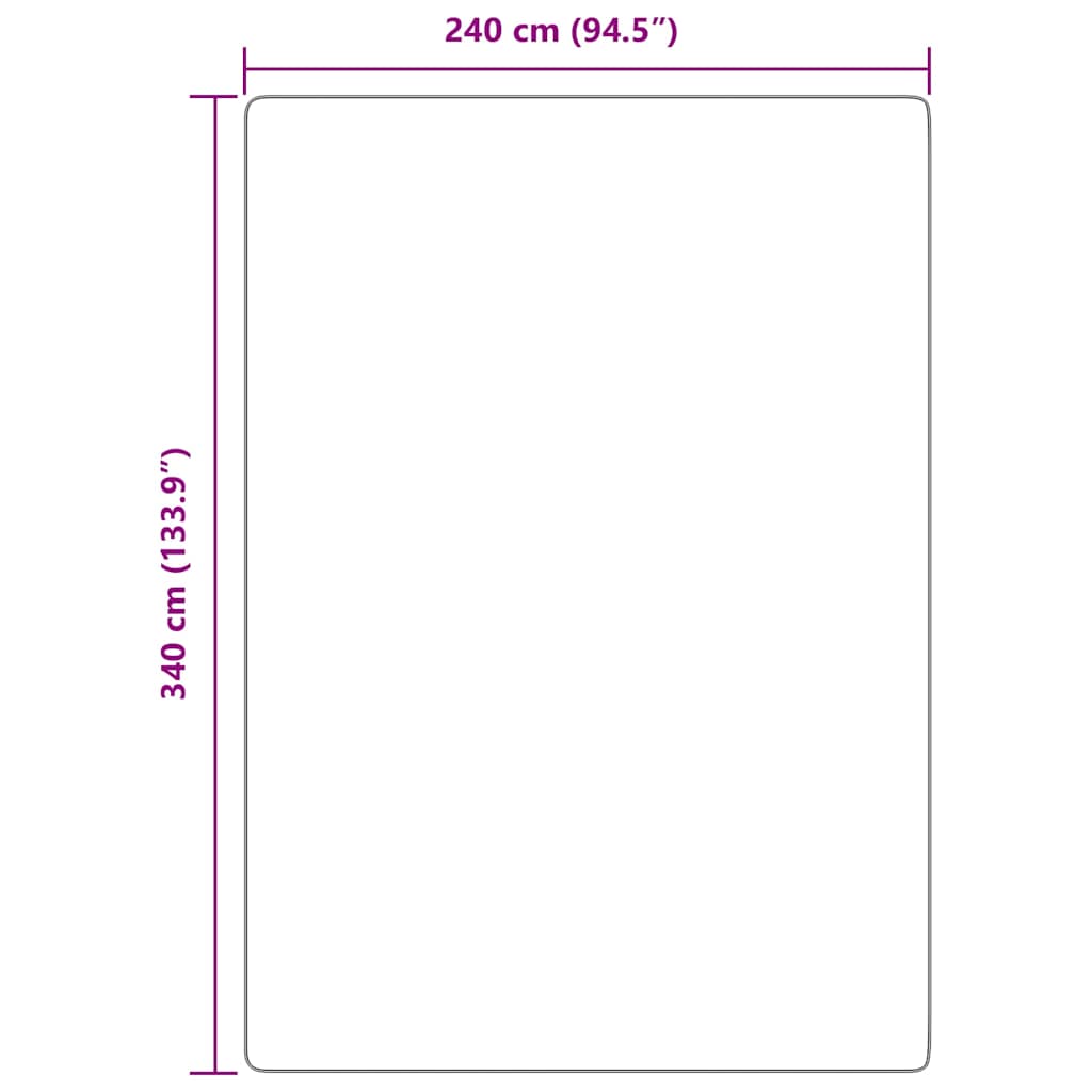 Hoogpolig vloerkleed NAVARRA 240x340 cm polyester stoffig roze