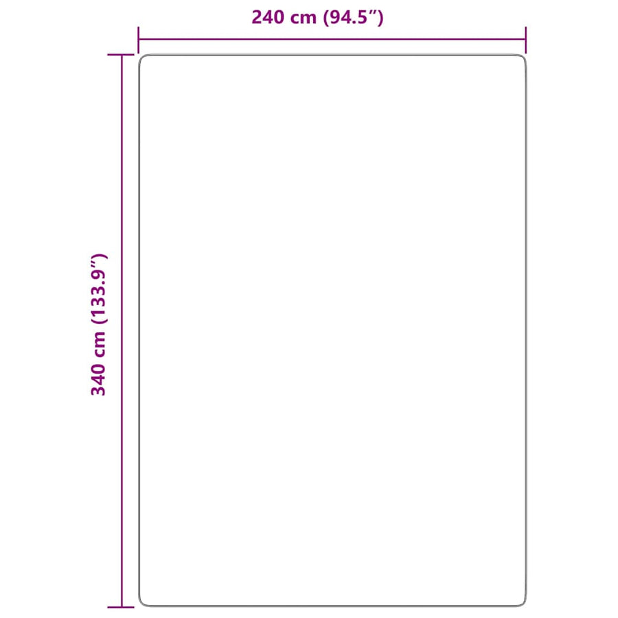 Hoogpolig vloerkleed NAVARRA 240x340 cm polyester stoffig roze
