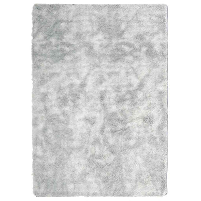 Hoogpolig vloerkleed NAVARRA 240x340 cm polyester lichtgrijs