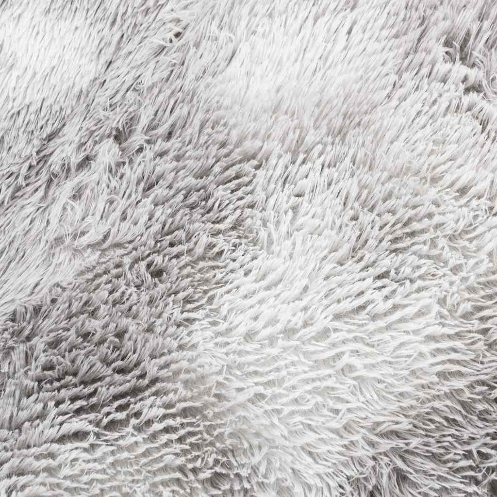 Hoogpolig vloerkleed NAVARRA 240x340 cm polyester lichtgrijs