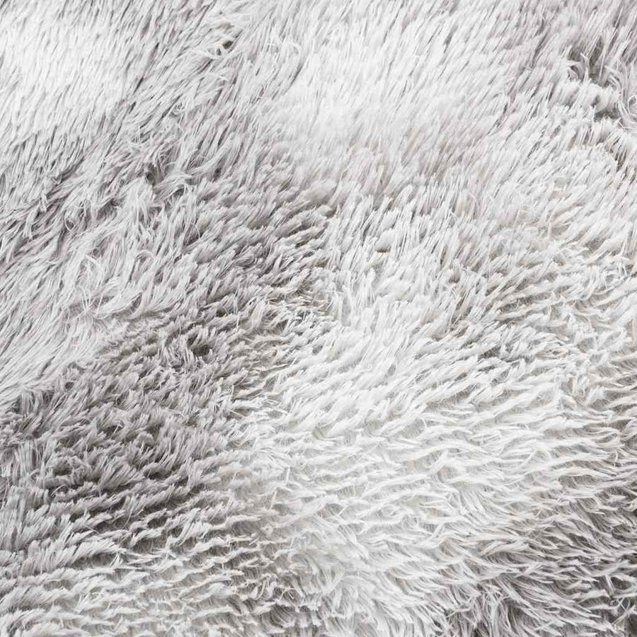Hoogpolig vloerkleed NAVARRA 240x340 cm polyester lichtgrijs