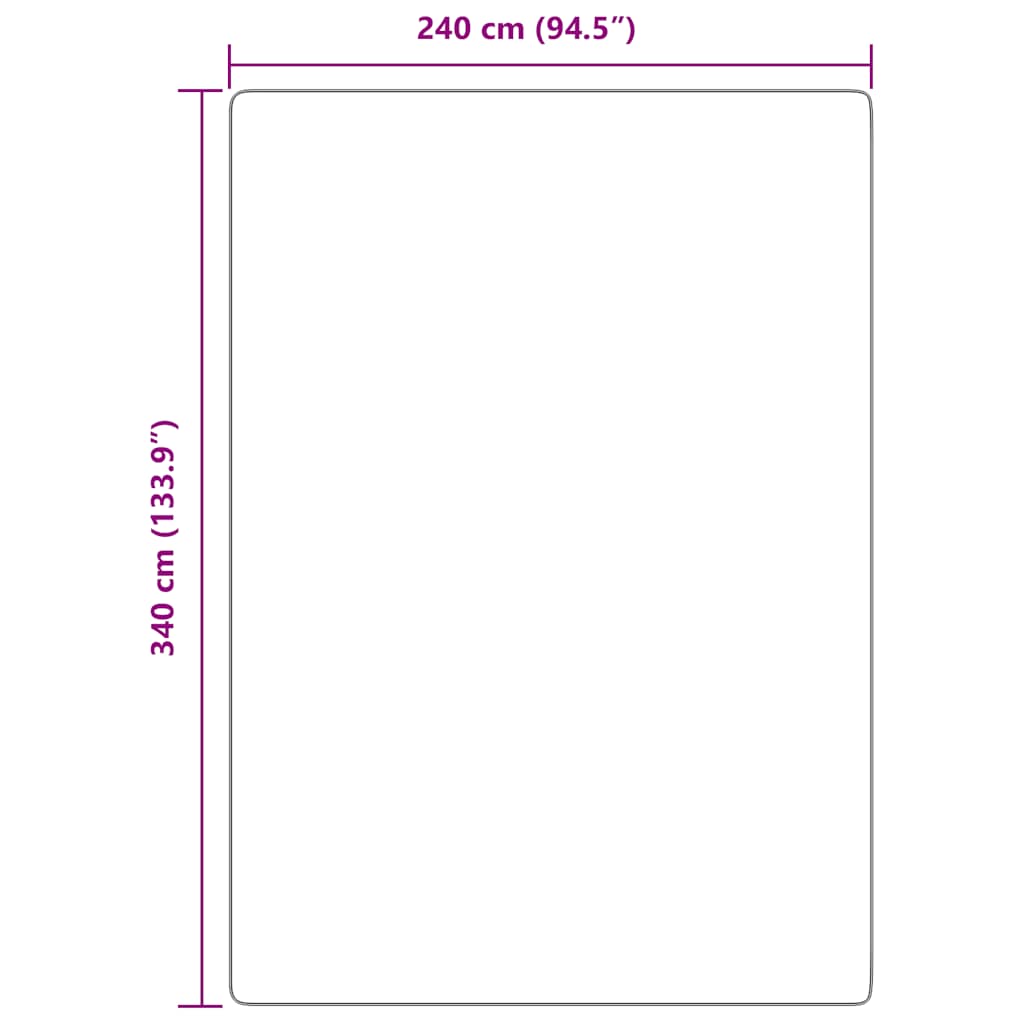 Hoogpolig vloerkleed NAVARRA 240x340 cm polyester lichtgrijs
