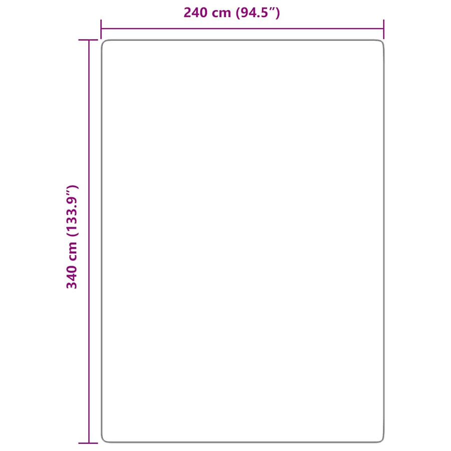 Hoogpolig vloerkleed NAVARRA 240x340 cm polyester lichtgrijs