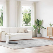 Vloerkleed hoogpolig 240x340 cm polyester lichtgrijs