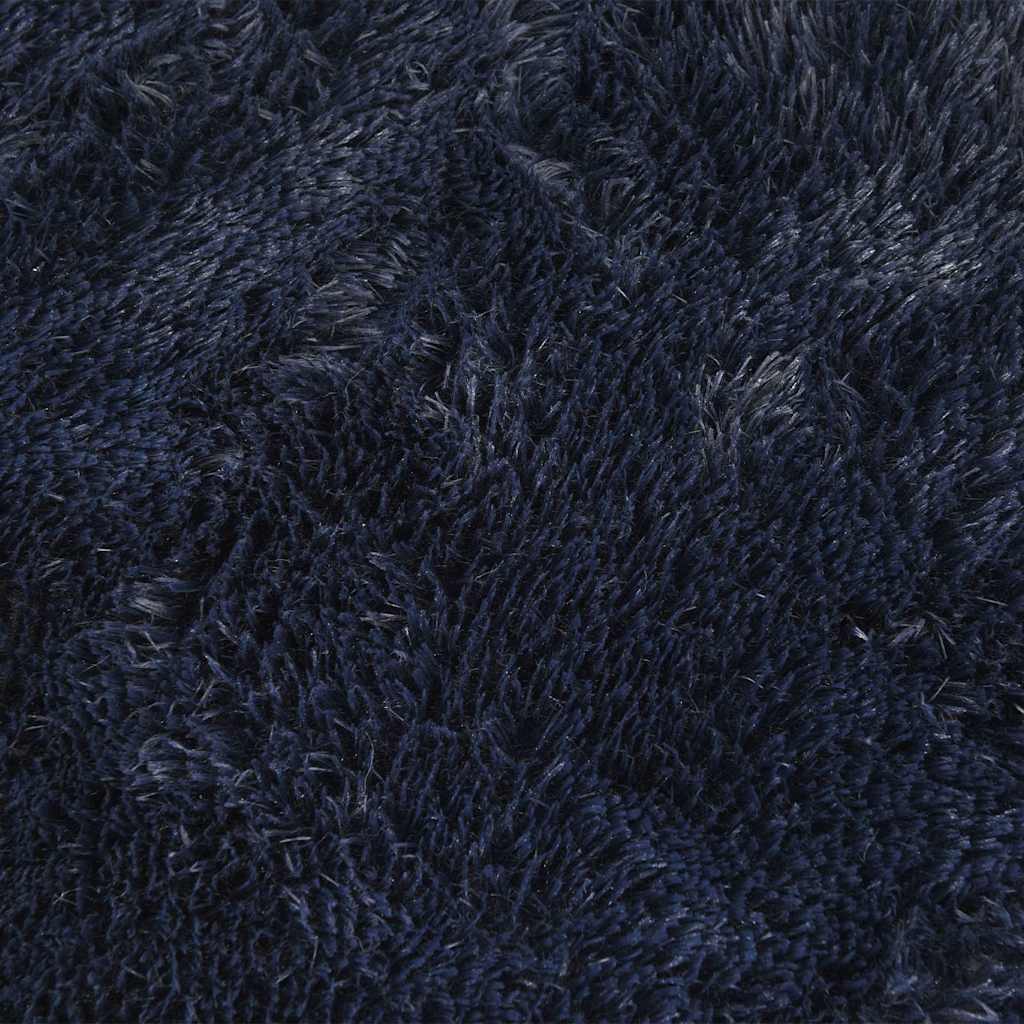 Hoogpolig vloerkleed NAVARRA 240x340 cm polyester marineblauw