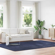 Vloerkleed 240x340 cm hoogpolig polyester marineblauw