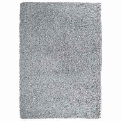 Hoogpolig vloerkleed NAVARRA 240x340 cm polyester zilvergrijs