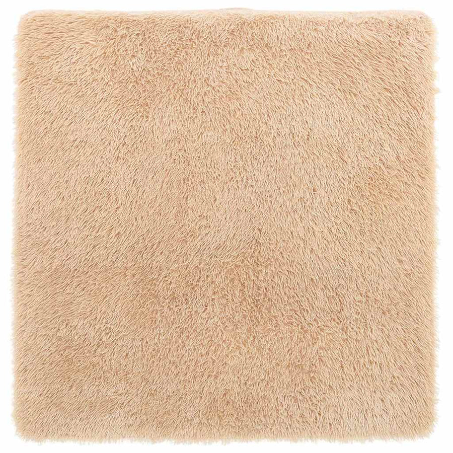 Hoogpolig vloerkleed NAVARRA 120x120 cm polyester beige