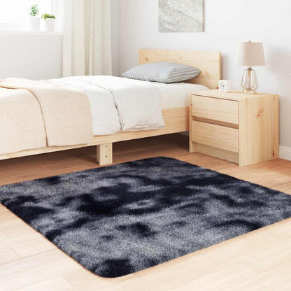 Hoogpolig vloerkleed NAVARRA 120x120 cm polyester donkergrijs