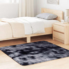 High-pile rug NAVARRA 120x120 cm polyester dark grey