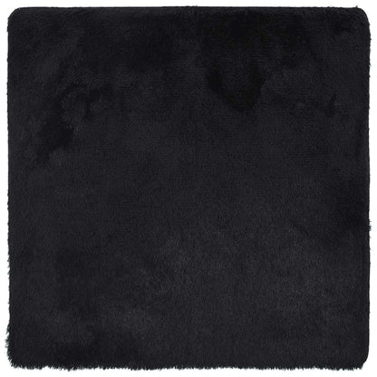 Hoogpolig vloerkleed NAVARRA 160x160 cm polyester zwart