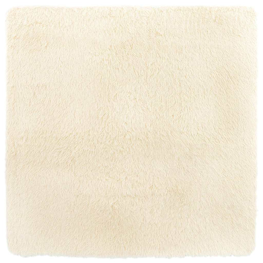 Hoogpolig vloerkleed NAVARRA 200x200 cm polyester crèmekleurig