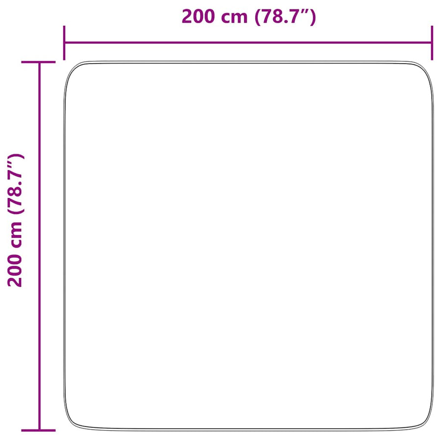 Hoogpolig vloerkleed NAVARRA 200x200 cm polyester crèmekleurig